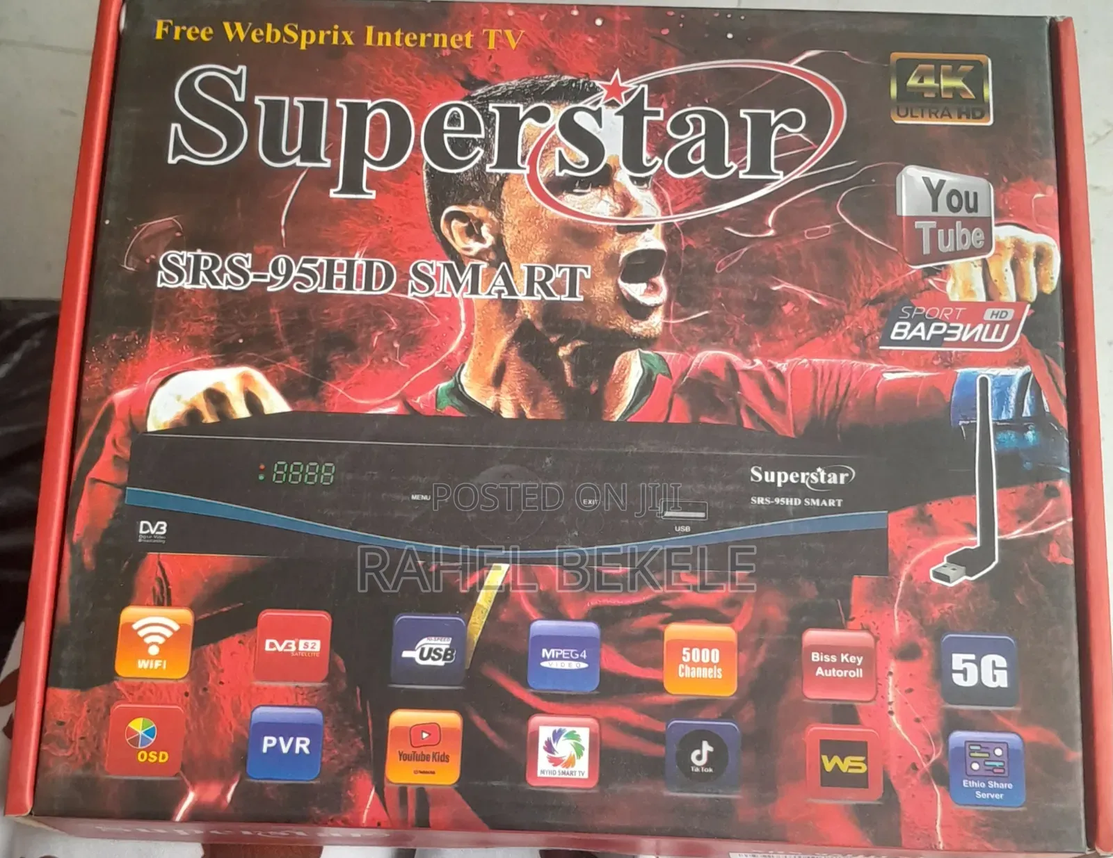 Superstar SRS-97hd Smart Internet Tv Receiver.