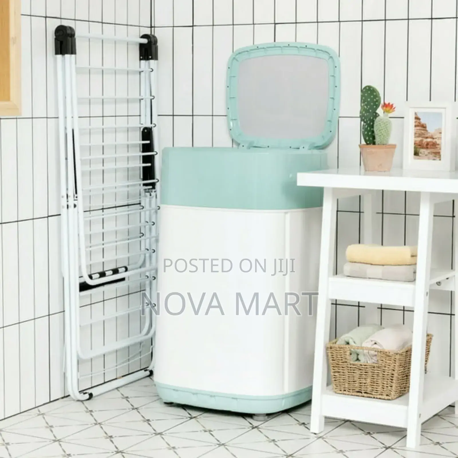 Gymax 2-Level Metal Foldable Airer Clothes Rack