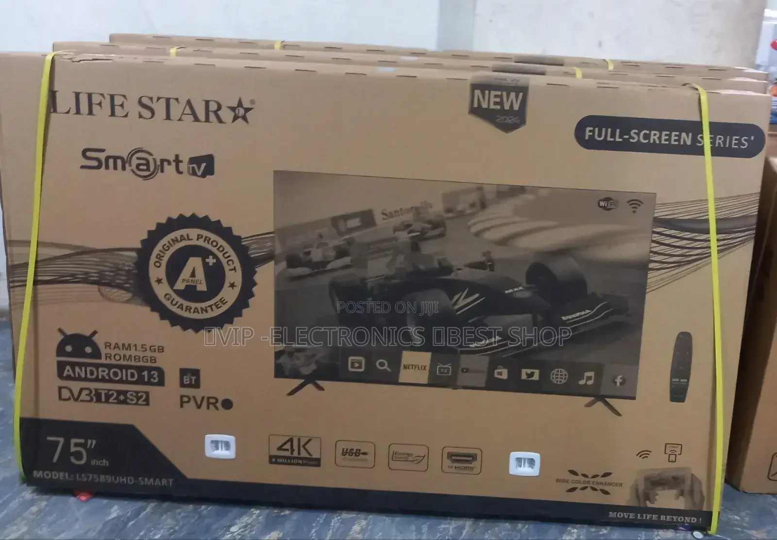 Lifestar 75 Inch Tv Smart Uhd Android 13.0 Tv 75