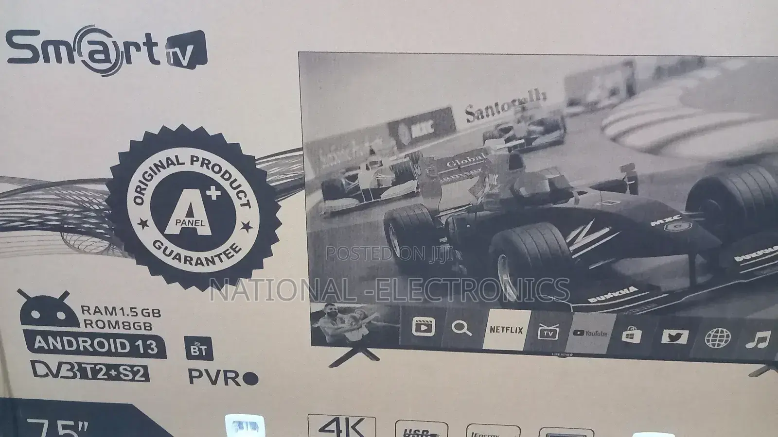 Lifestar 75 Inch Tv Smart Uhd Android 13.0 Tv 75