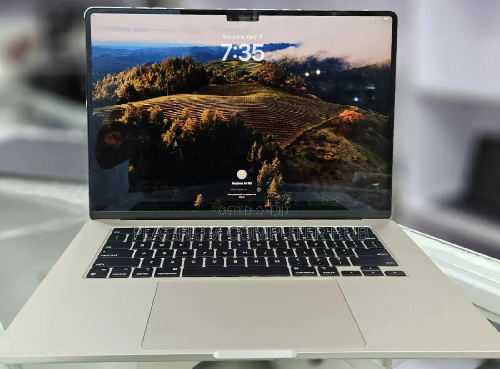 New Laptop Apple MacBook Air 2024 M3 15-Inch 8GB Apple M3 SSD 256GB