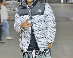 The North Face 1996 Retro Zebra Stripe Nuptse Jacket