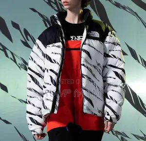 Photo - The North Face 1996 Retro Zebra Stripe Nuptse Jacket