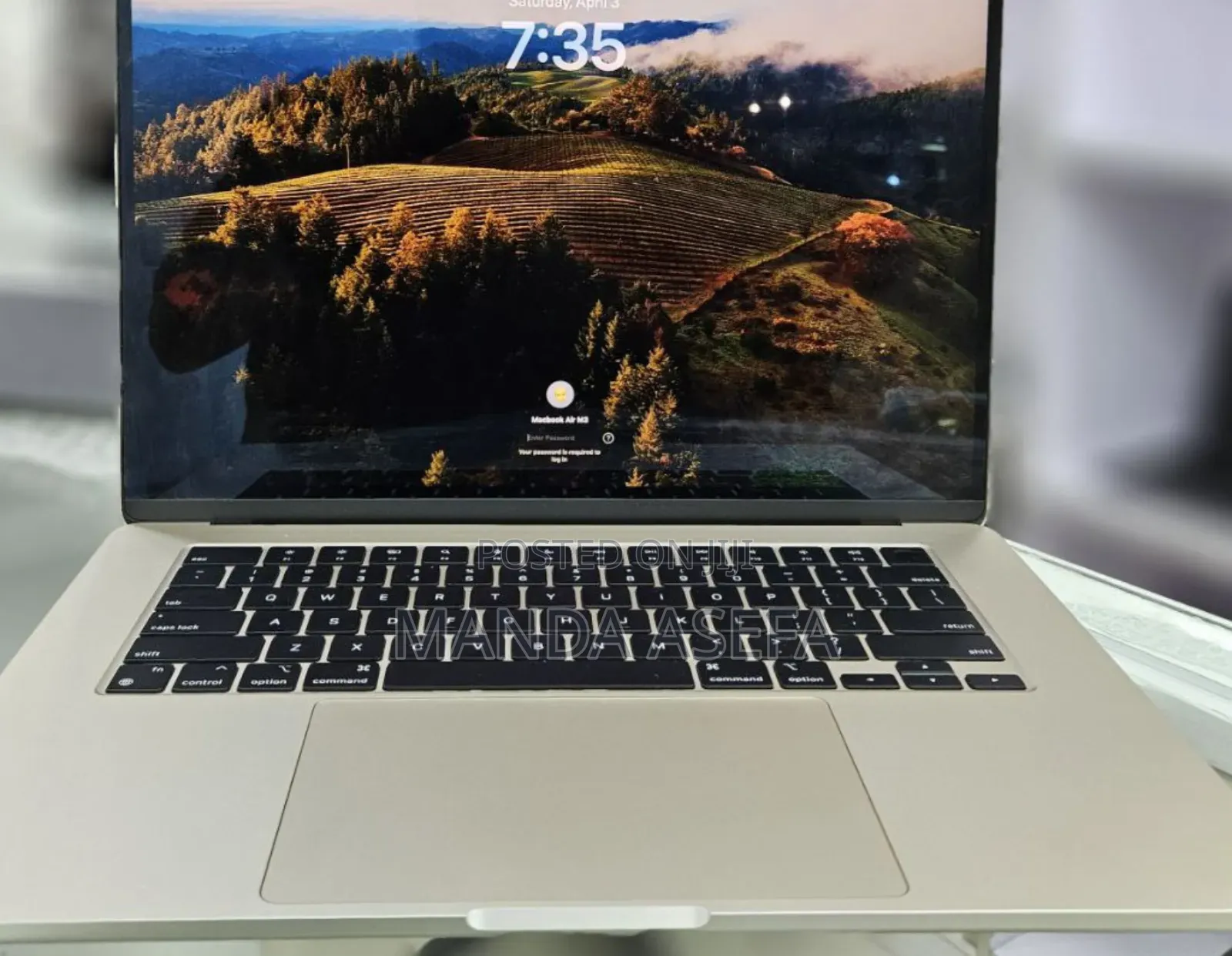 New Laptop Apple MacBook Air 8GB Apple M3 SSD 256GB