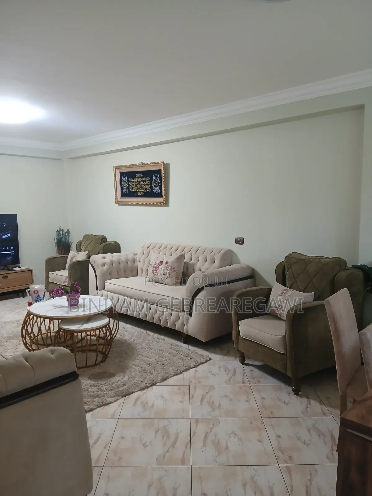 Furnished 3bdrm Apartment in Apartment, Yeka for rent