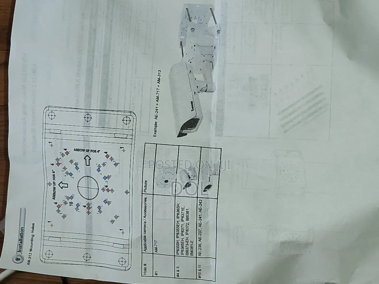 Camera Pole Mount Bracket Am-313