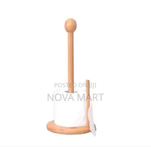 Photo - Bamboo Paper Towel and Tissue Stand