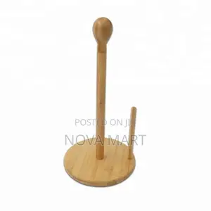 Bamboo Paper Towel and Tissue Stand