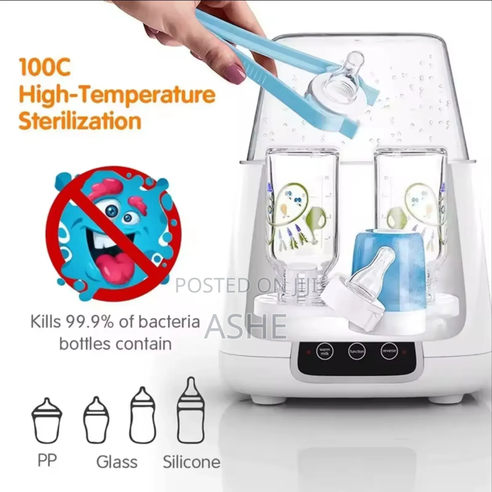 የወተት ማሞቂያ እና ጡጦ መቀቀያ Bottle Sterilizer and Milk Warmer