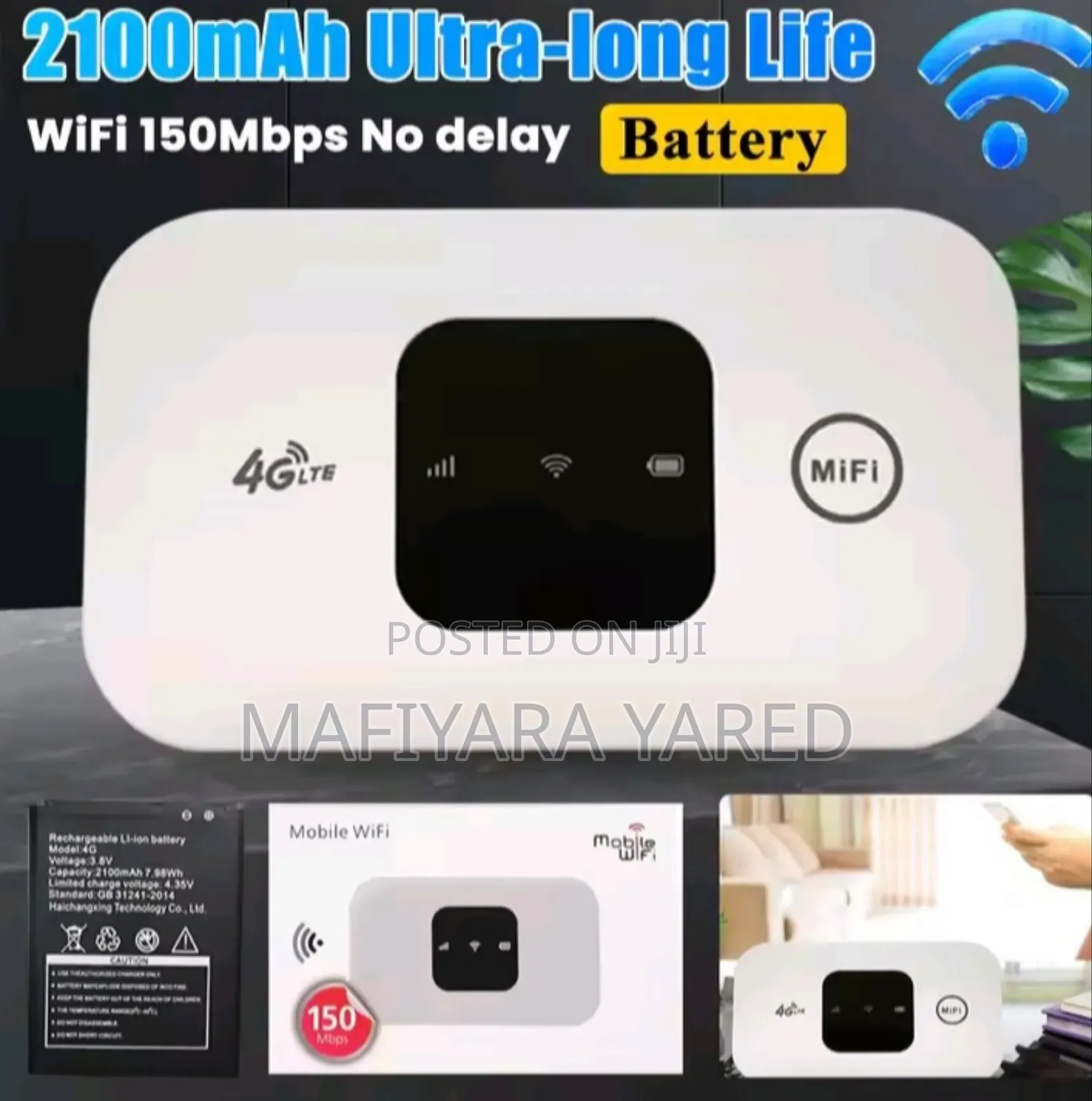 4g Lte Router Wireless Wifi / Mobile Hotspot With Sim Card