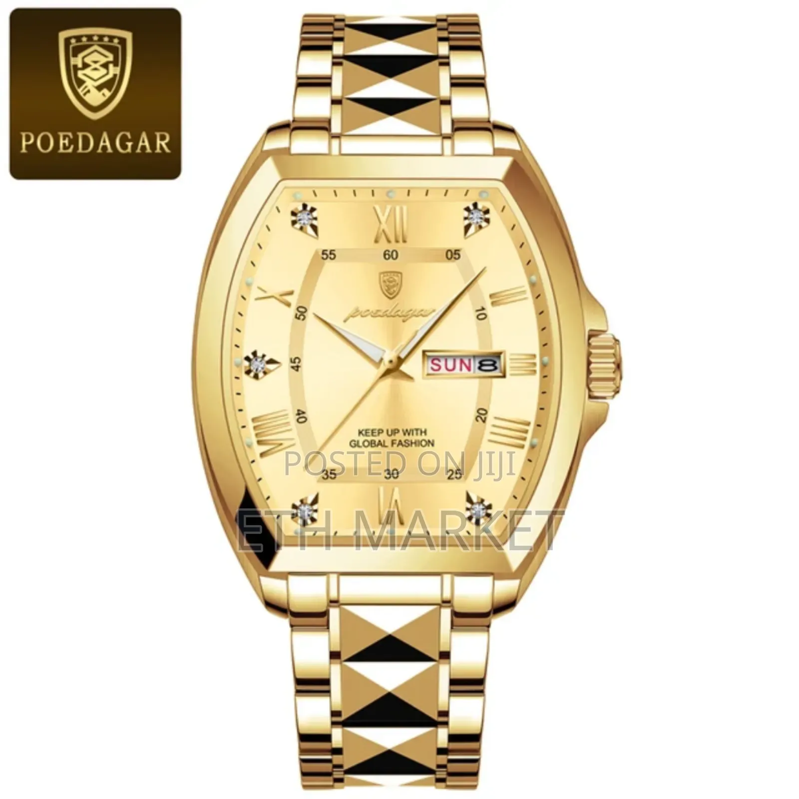 Business Casual Watch for Men Poedagar Stainless Steel