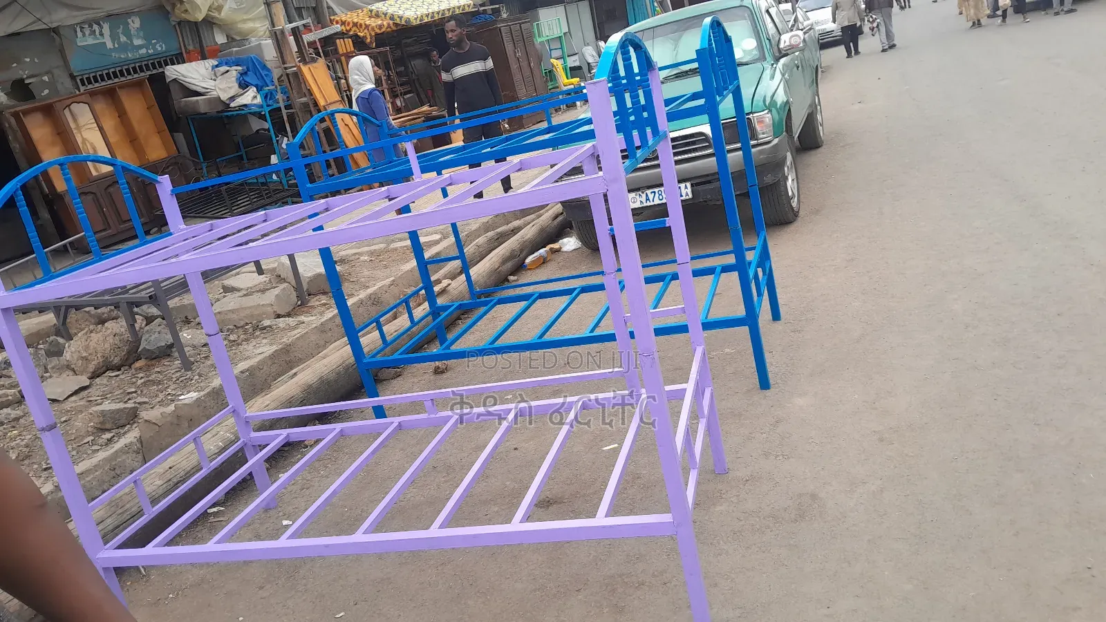 ተደራራቢ አልጋ በጠንካራ ብረት የተሰሩ ከ 1 አመት ዋስትና ጋር