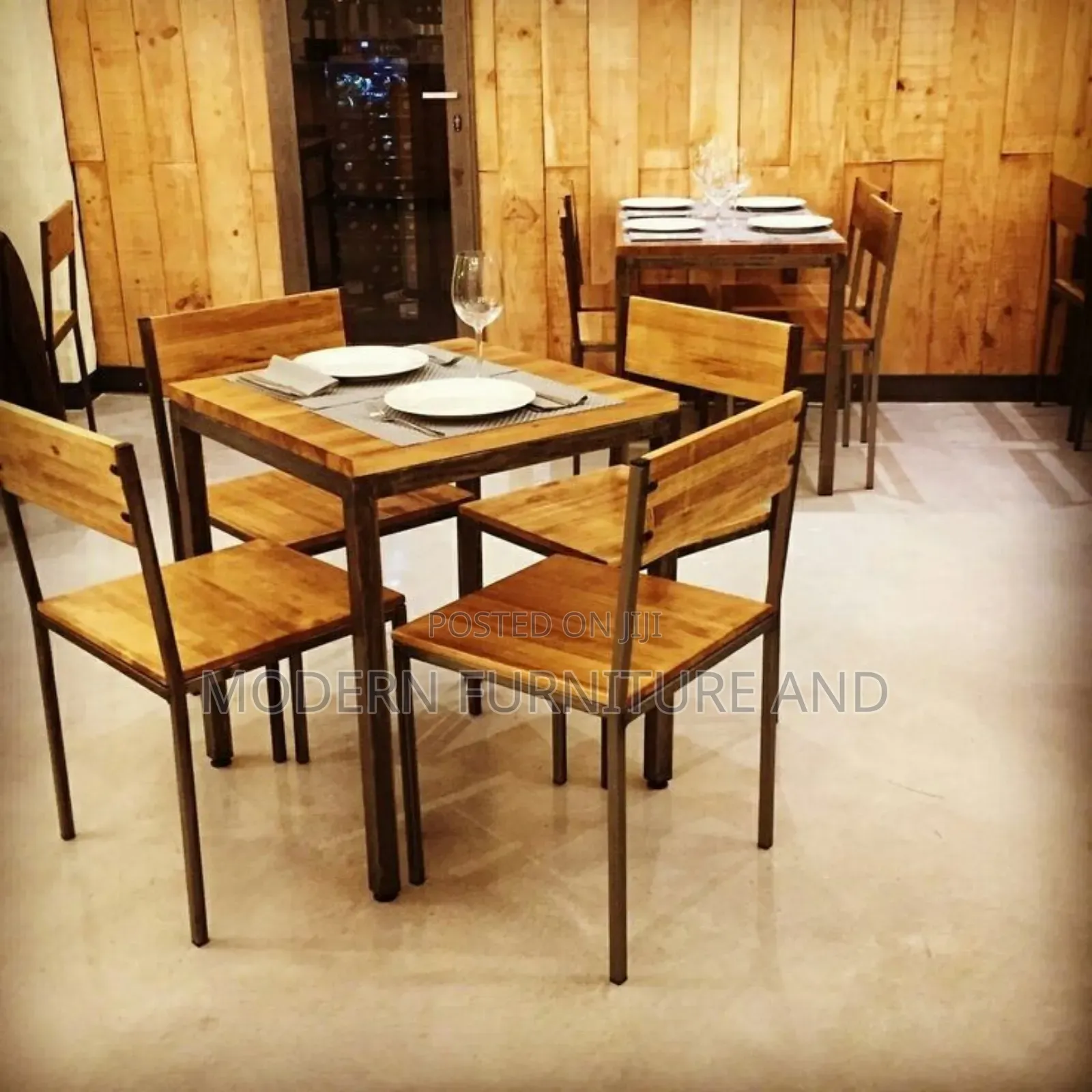 Elegant Cafe Dining Set( Table With 4 Chair)