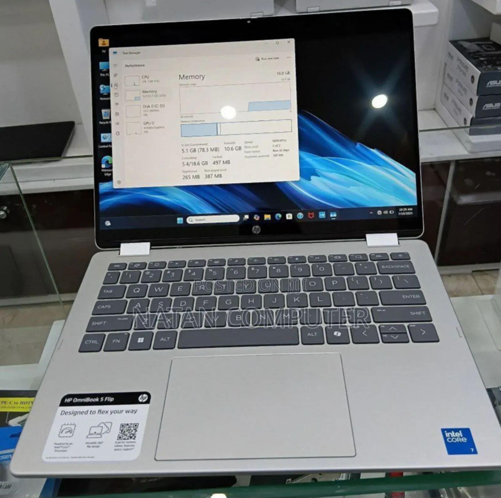 New HP OmniBook X Laptop 14-Fe0097nr 16GB Intel Core Ultra 7 SSD 1T