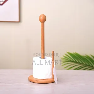 Photo - Bamboo Paper Towel and Tissue Stand