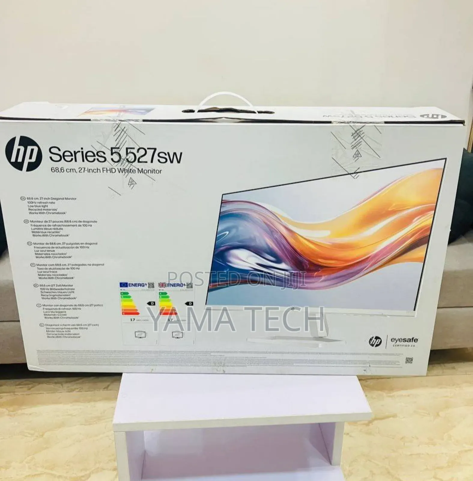 Hp Monitor 27"Inch White Color