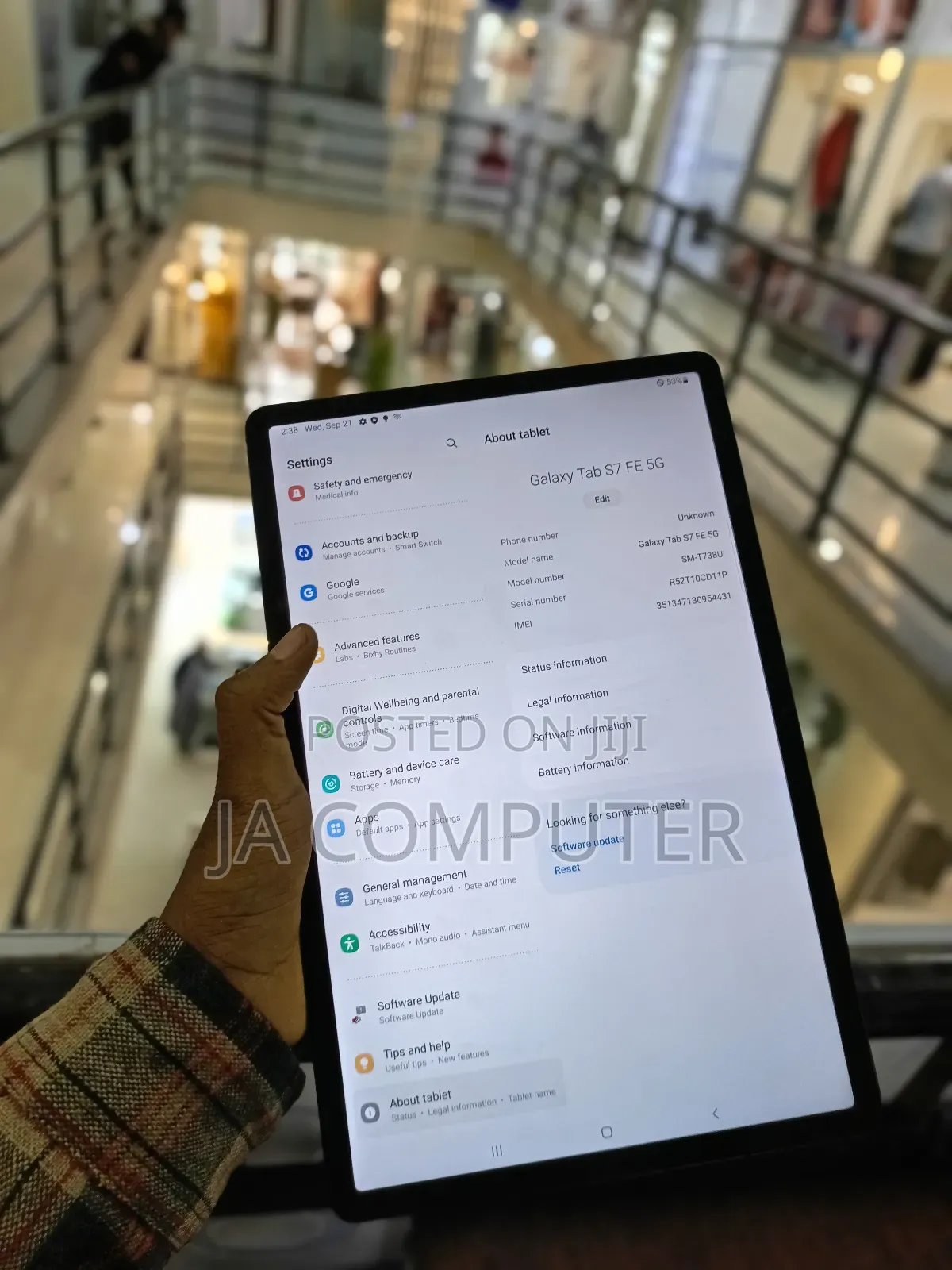 New Samsung Galaxy Tab S7 FE 64 GB Black