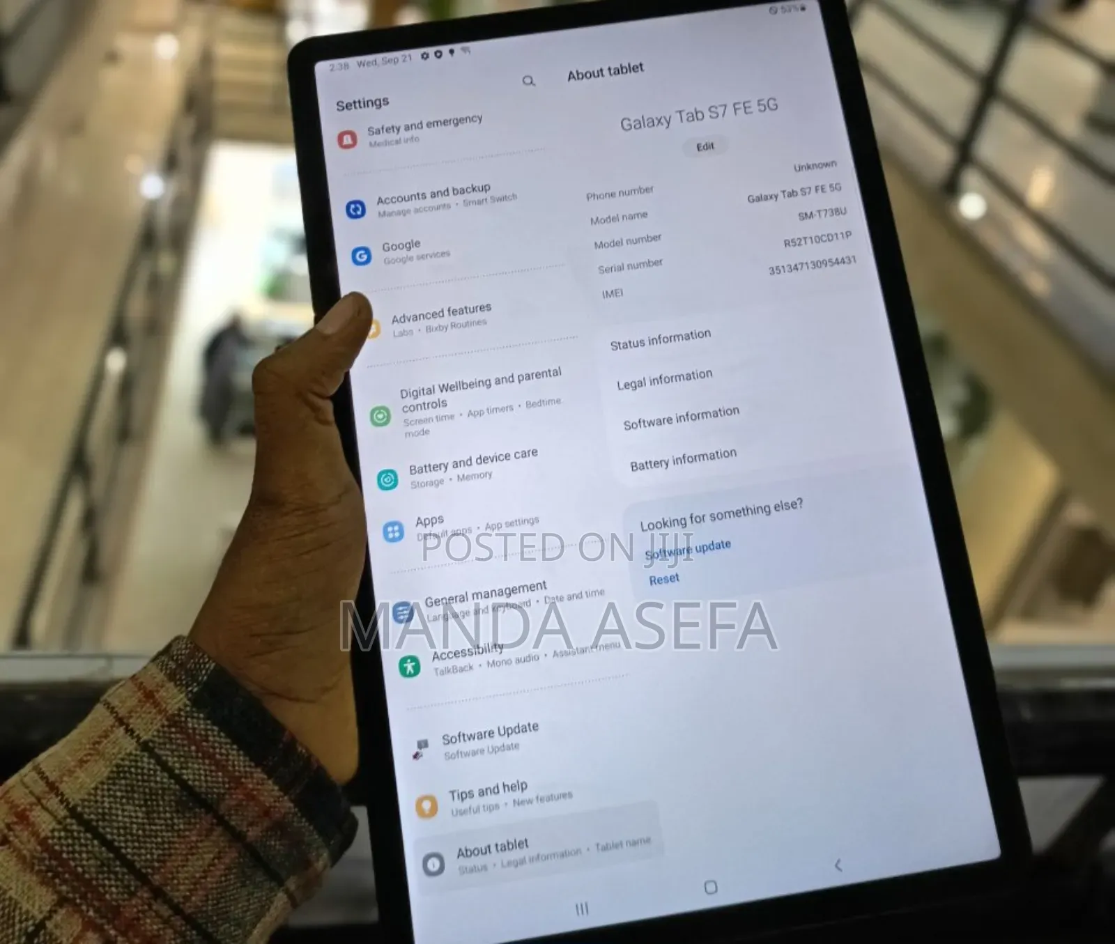 New Samsung Galaxy Tab S7 FE 64 GB Black