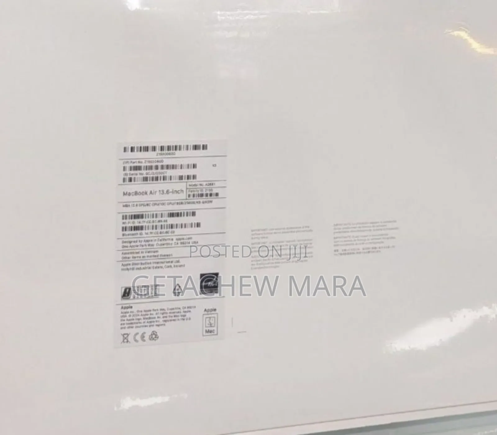 New Laptop Apple MacBook Air 2020 M1 16GB Apple M2 SSD 512GB