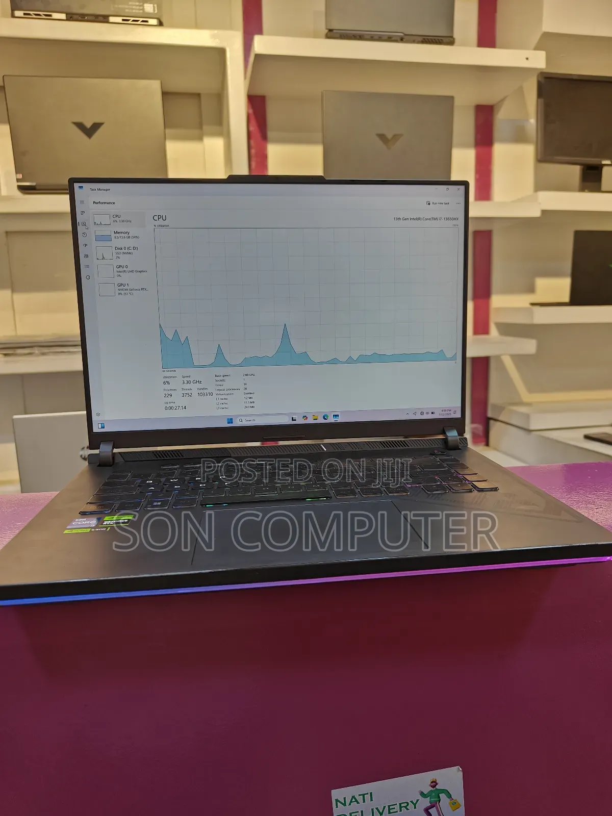 New Laptop Asus ROG Strix G16 G614 16GB Intel Core I7 SSD 512GB