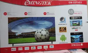 Photo - Emingtek 55 Inch Tv Smart Uhd Frameless Tv