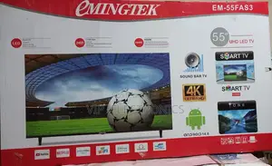 Emingtek 55 Inch Tv Smart Uhd Frameless Tv
