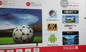 Emingtek 55 Inch Tv Smart Uhd Frameless Tv