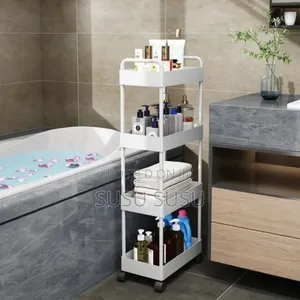  4-Layer Movable Kitchen Storage Rack/Shelf