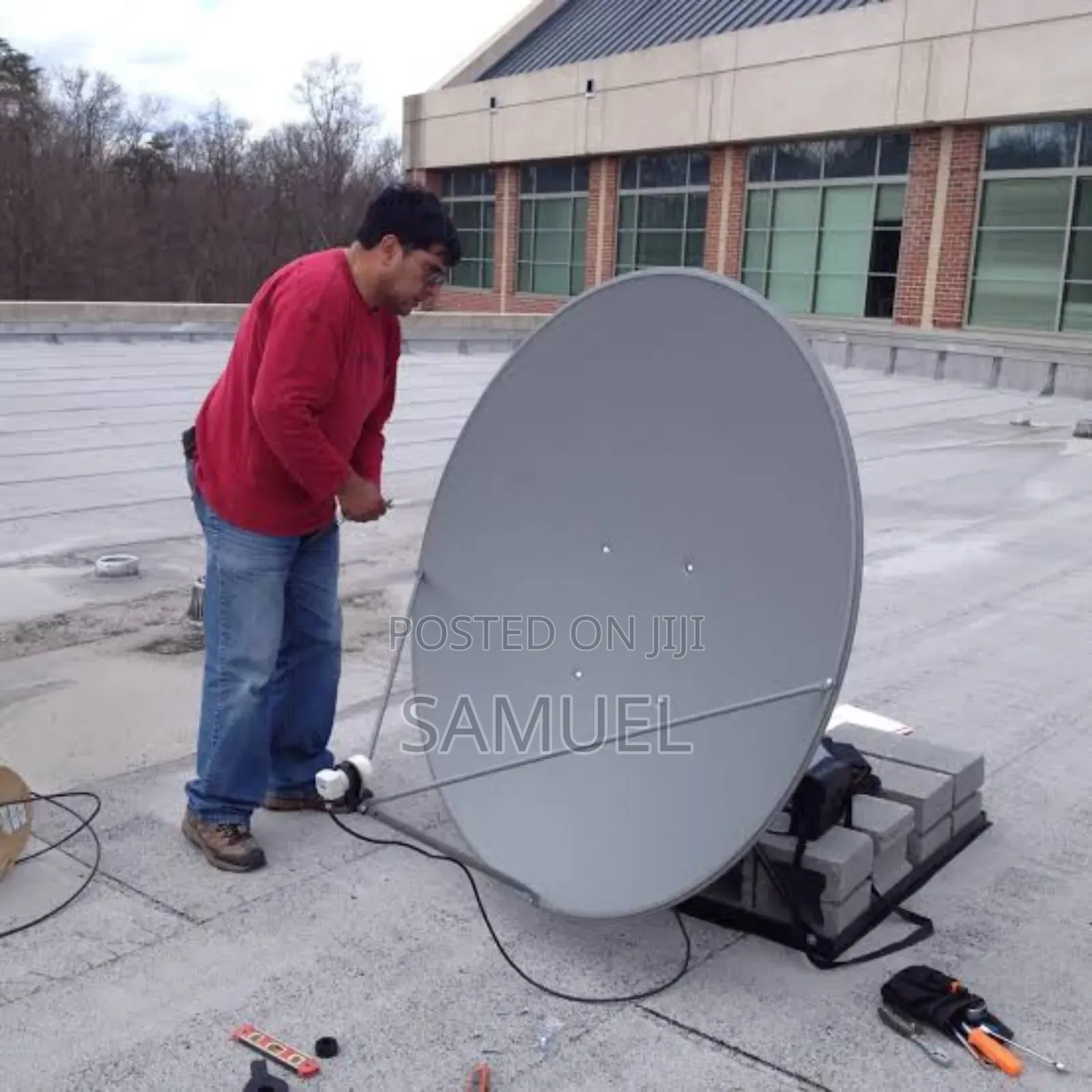Dish Satellite Installation