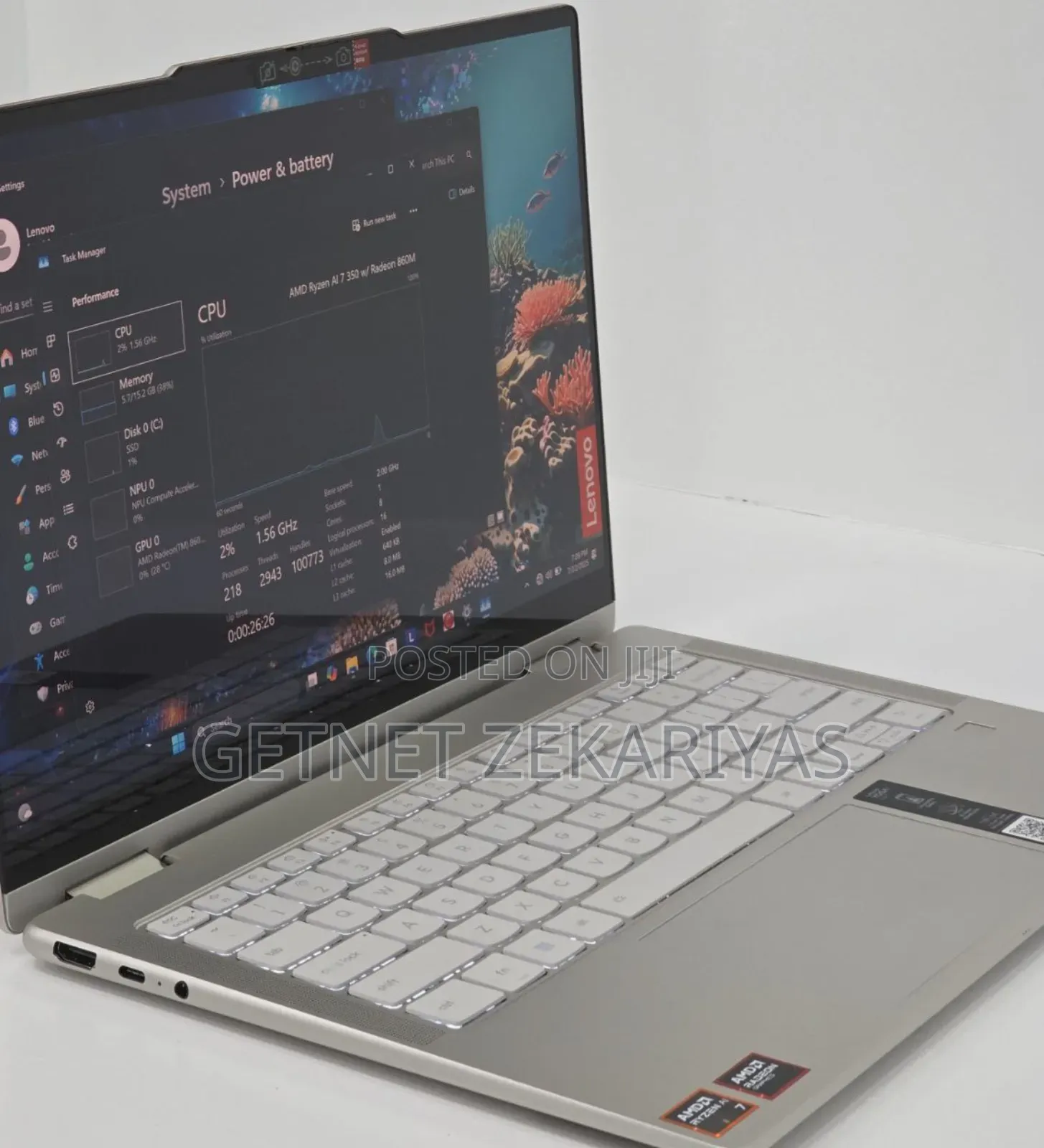 New Laptop Lenovo Yoga 730 16GB AMD SSD 1T
