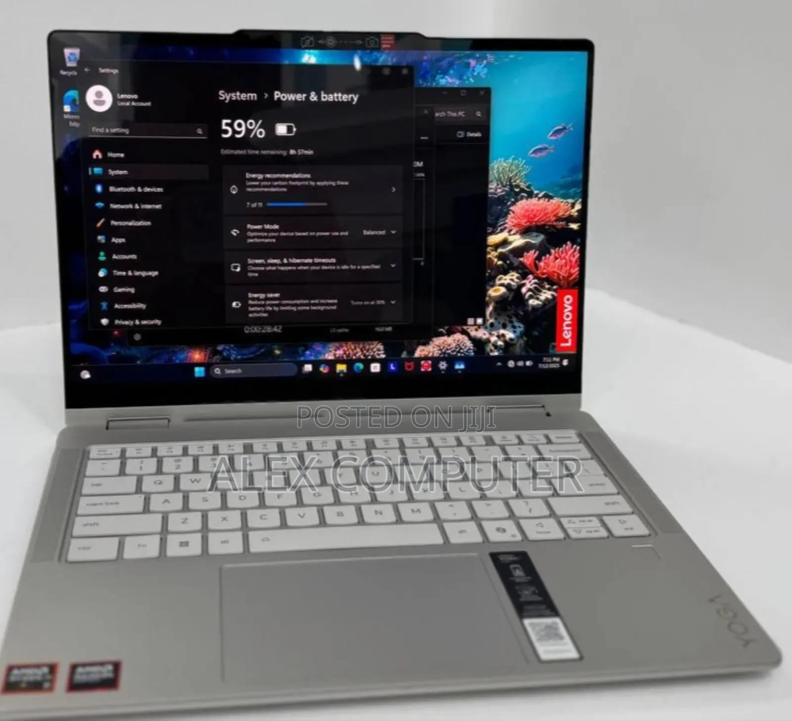 New Laptop Lenovo Yoga 7i 16GB AMD Ryzen 7 SSD 1T