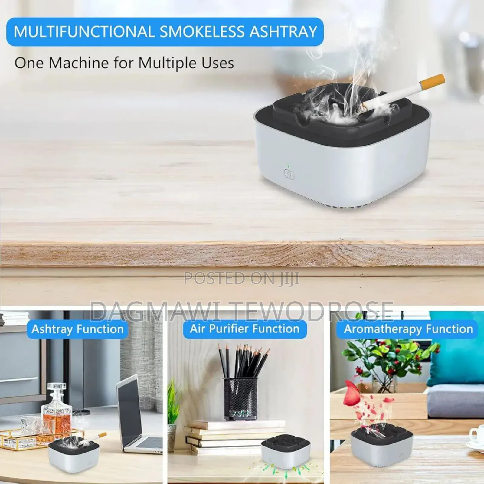  Smokeless Ashtray With Air Purifier