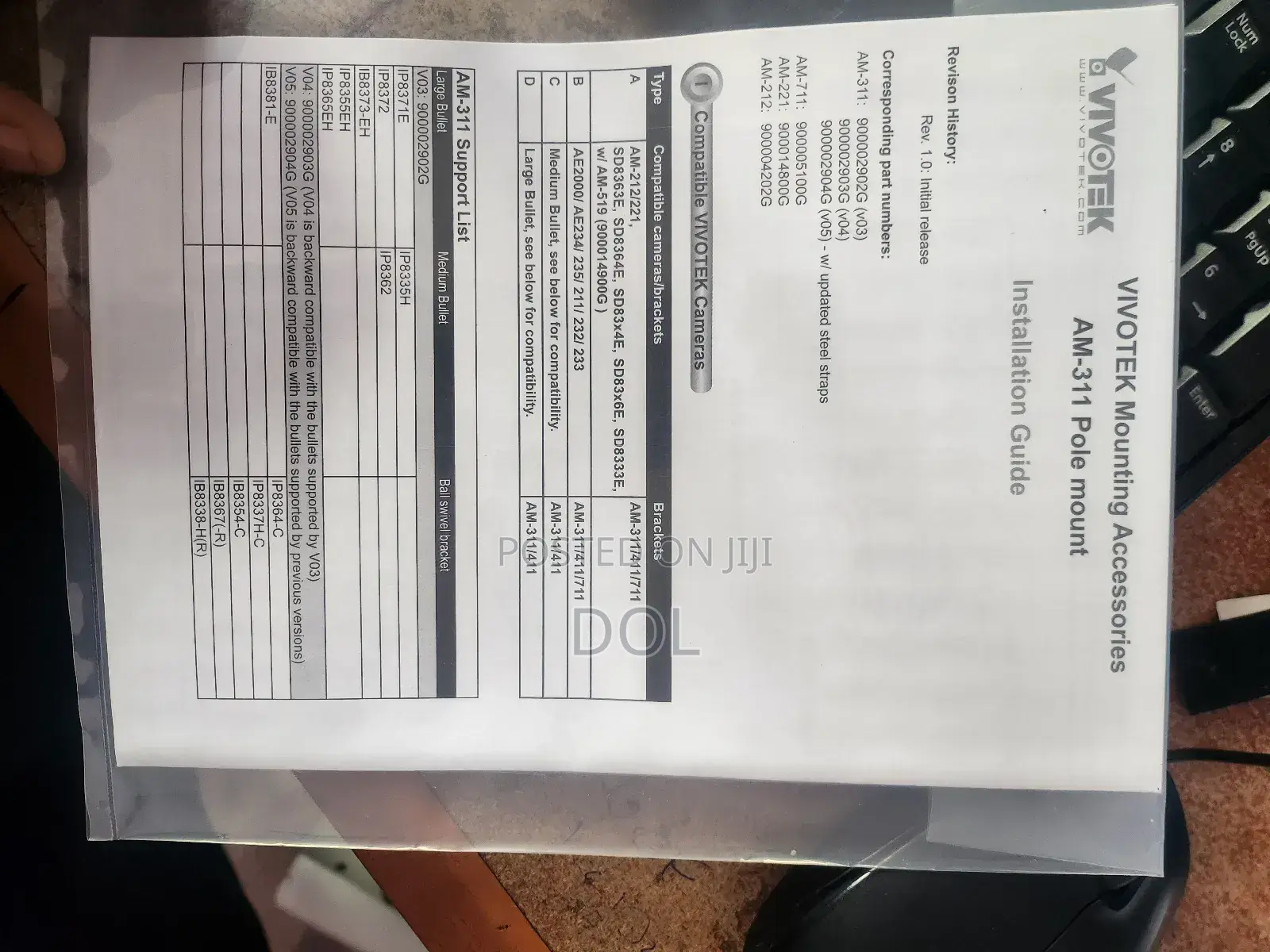 Pole Mount Adapter for Bullet Camera