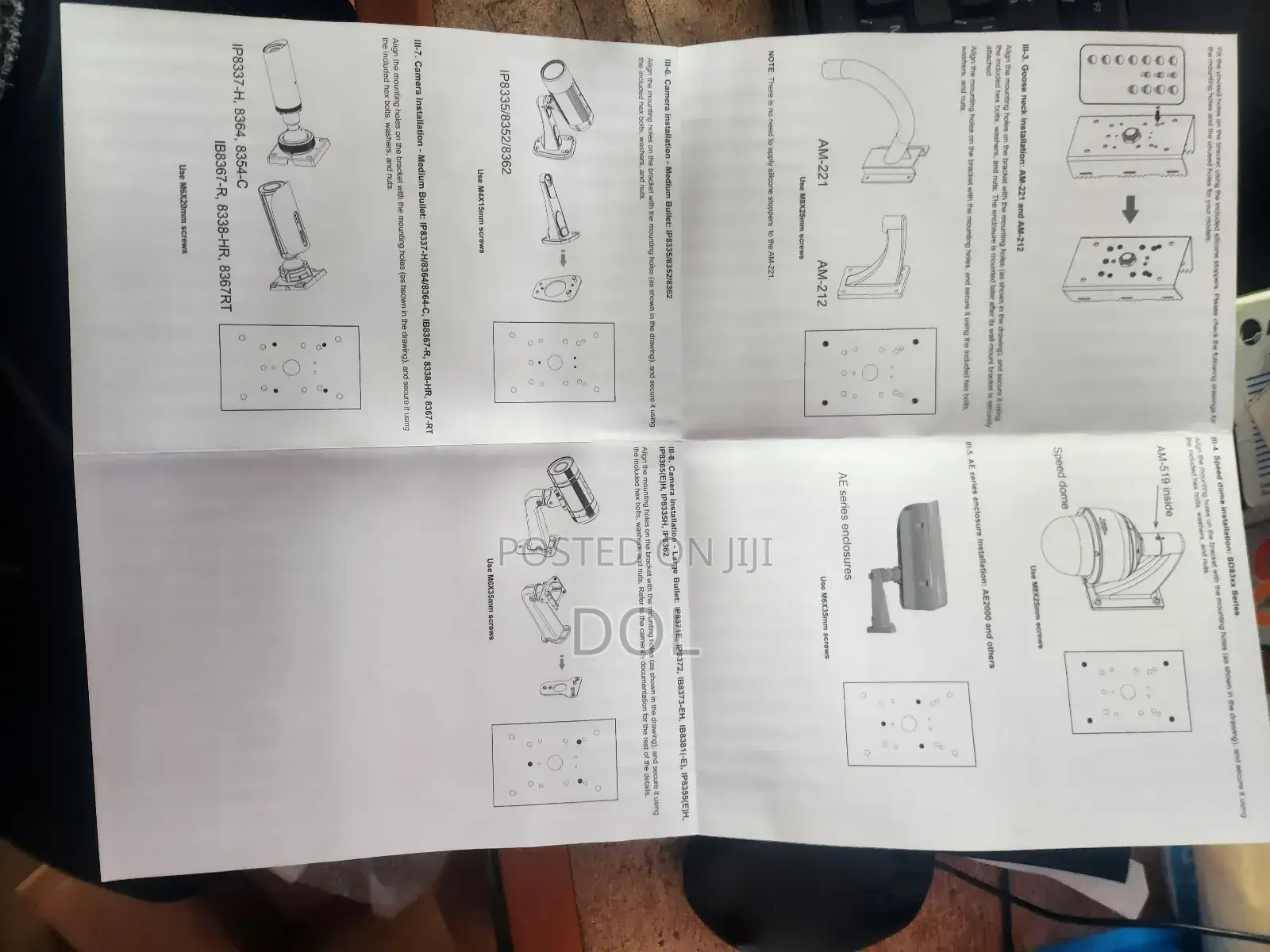 Pole Mount Adapter for Bullet Camera