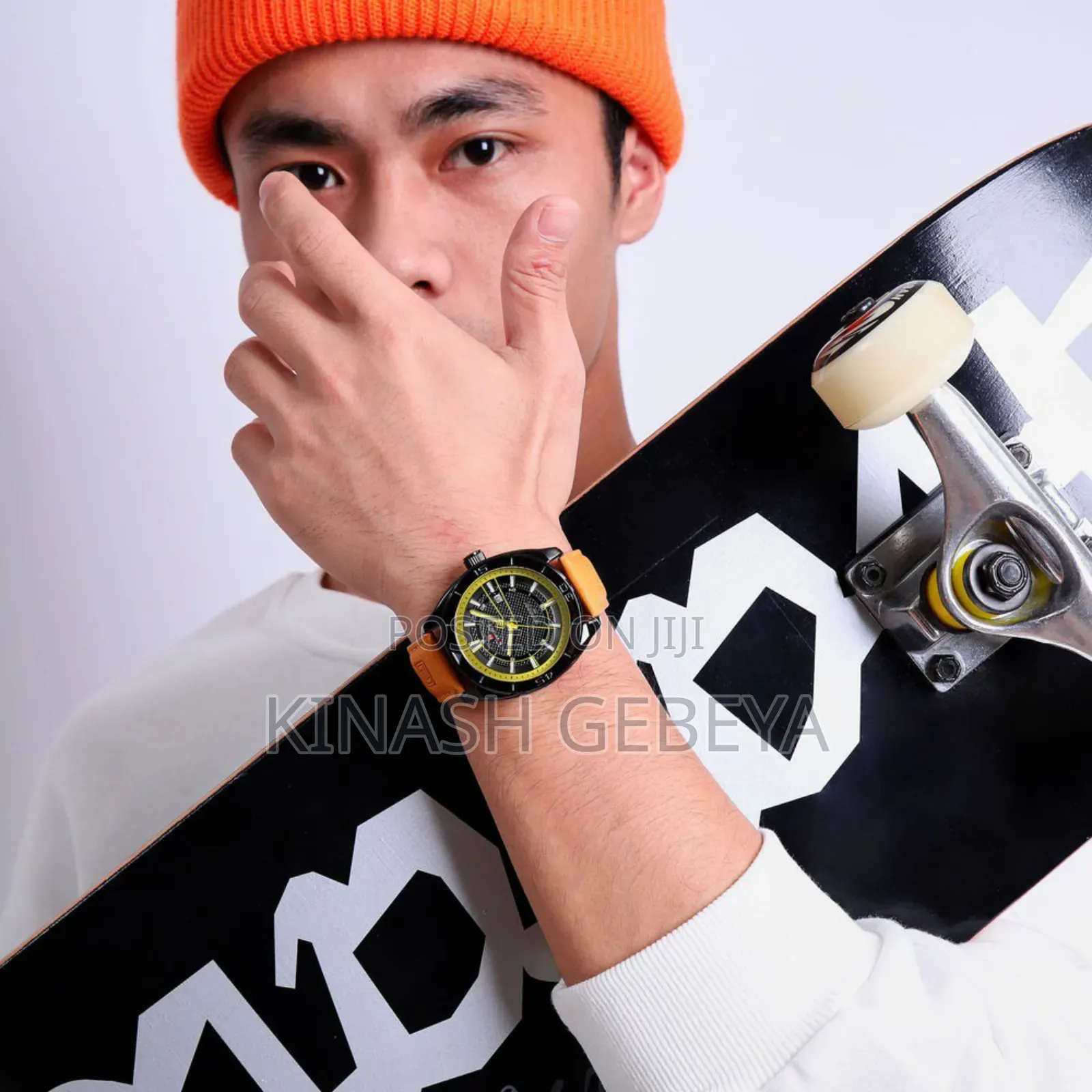 Navi Force Original Leather Band Watch