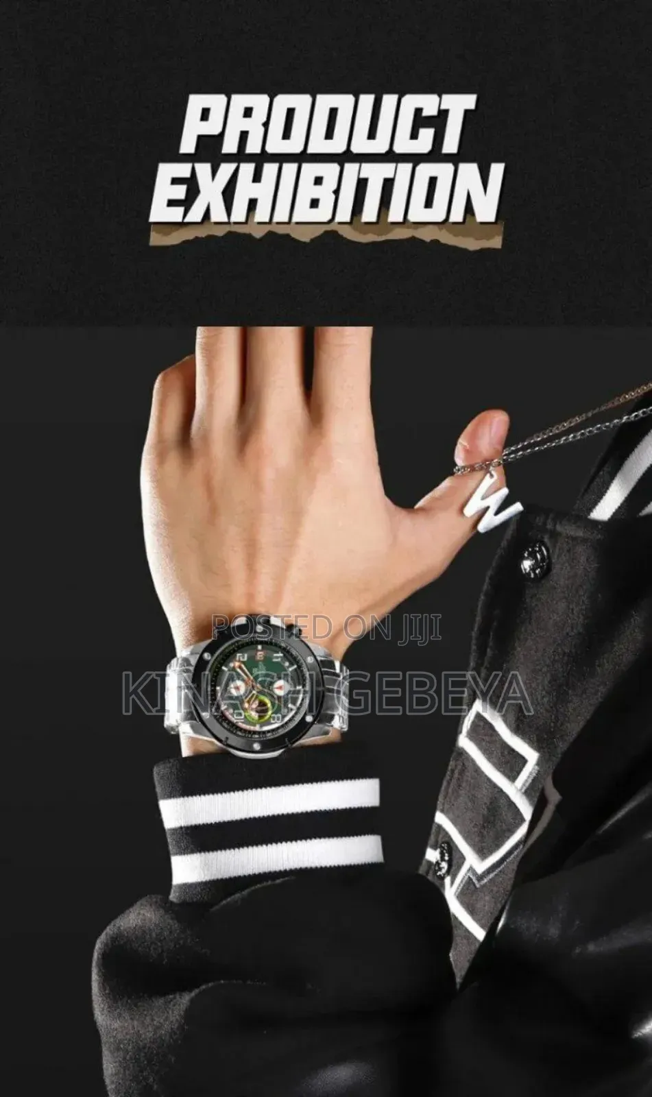 Navi Force Stainless Steel Band Watch