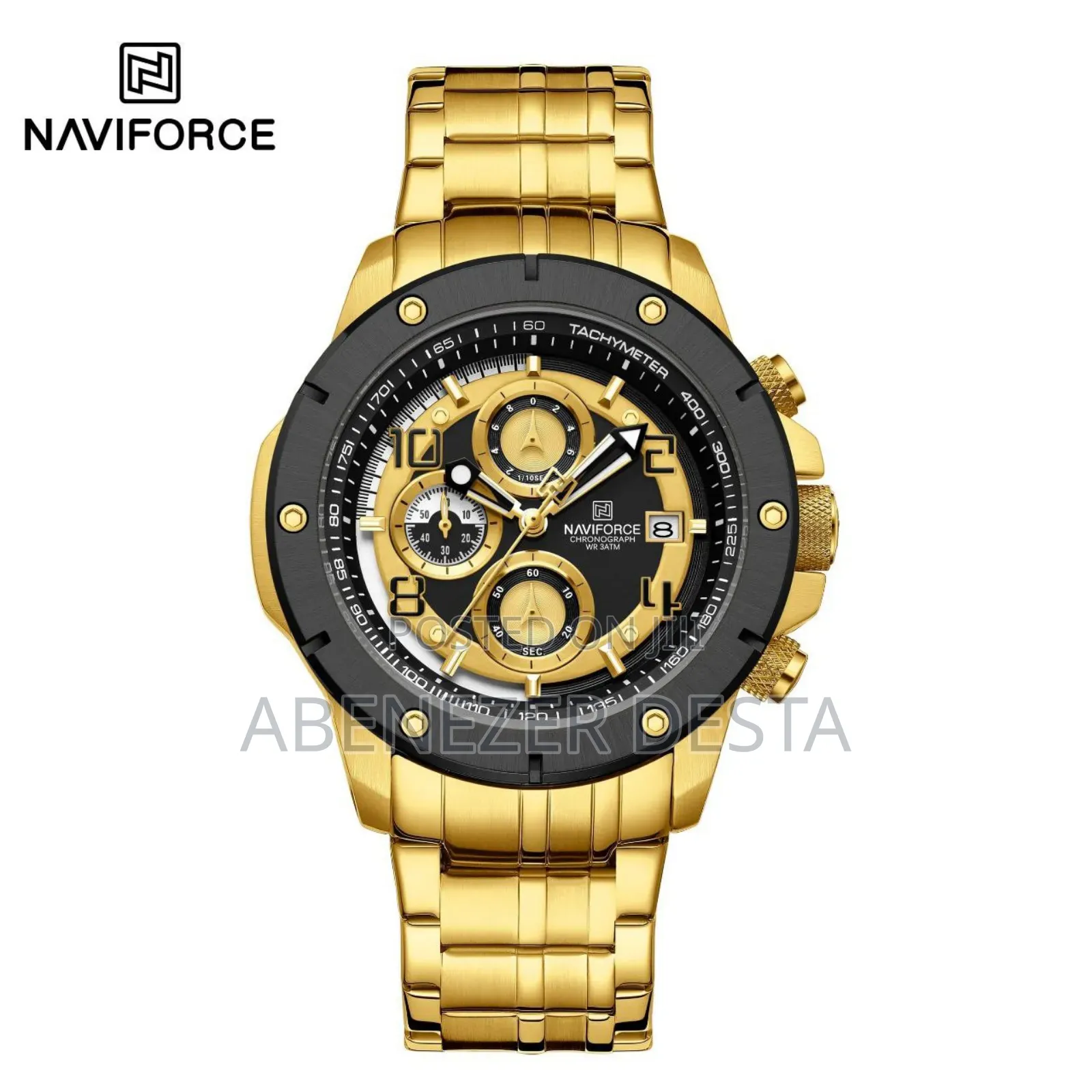 Naviforce Watch Quartz Chronograph Stainless Steel Watches