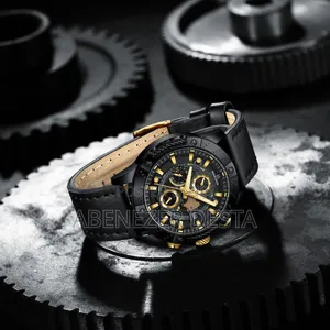 Naviforce Waterproof Quartz Watch Genuine Leather Support