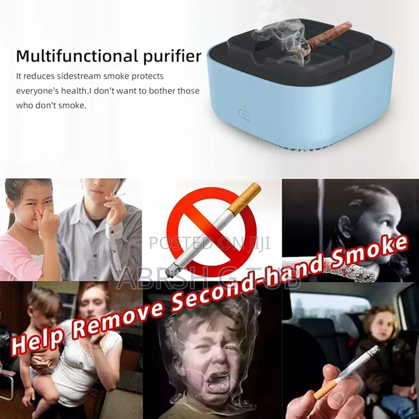 Smokeless Ashtray With Air Purifier