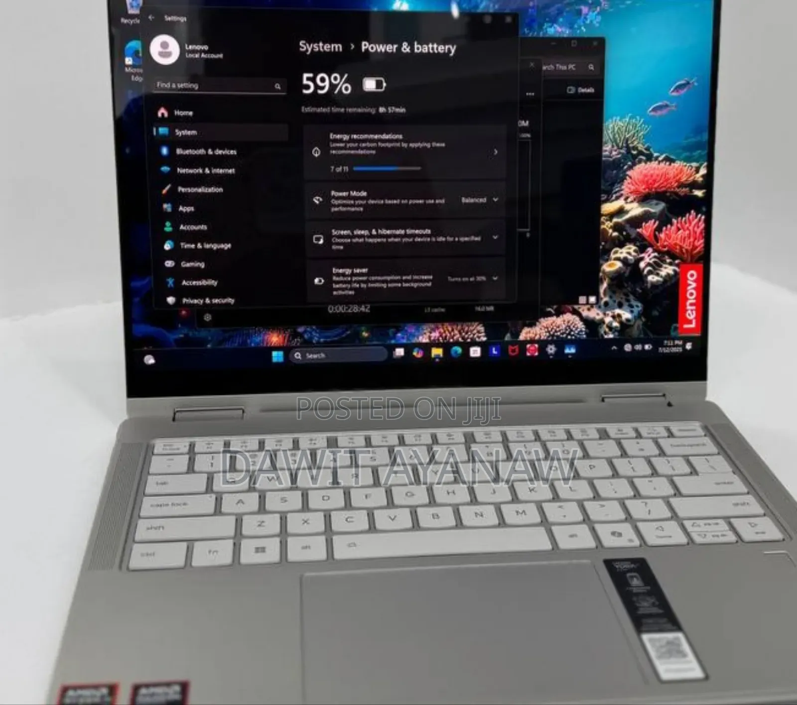 New Laptop Lenovo Yoga 7i 16GB AMD Ryzen 7 SSD 1T