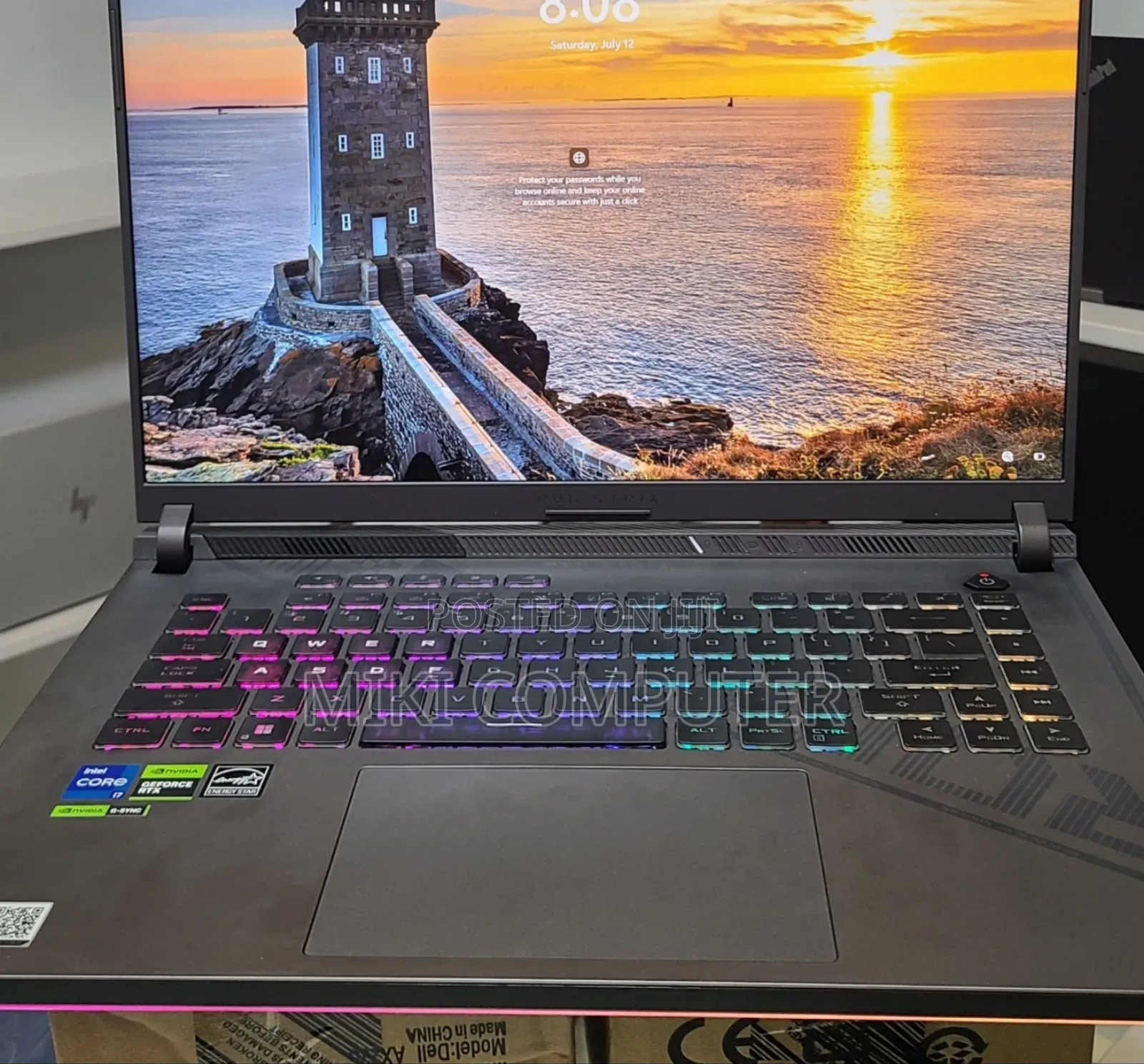 New Laptop Asus ROG Strix G15 16GB Intel Core I7 SSD 1T