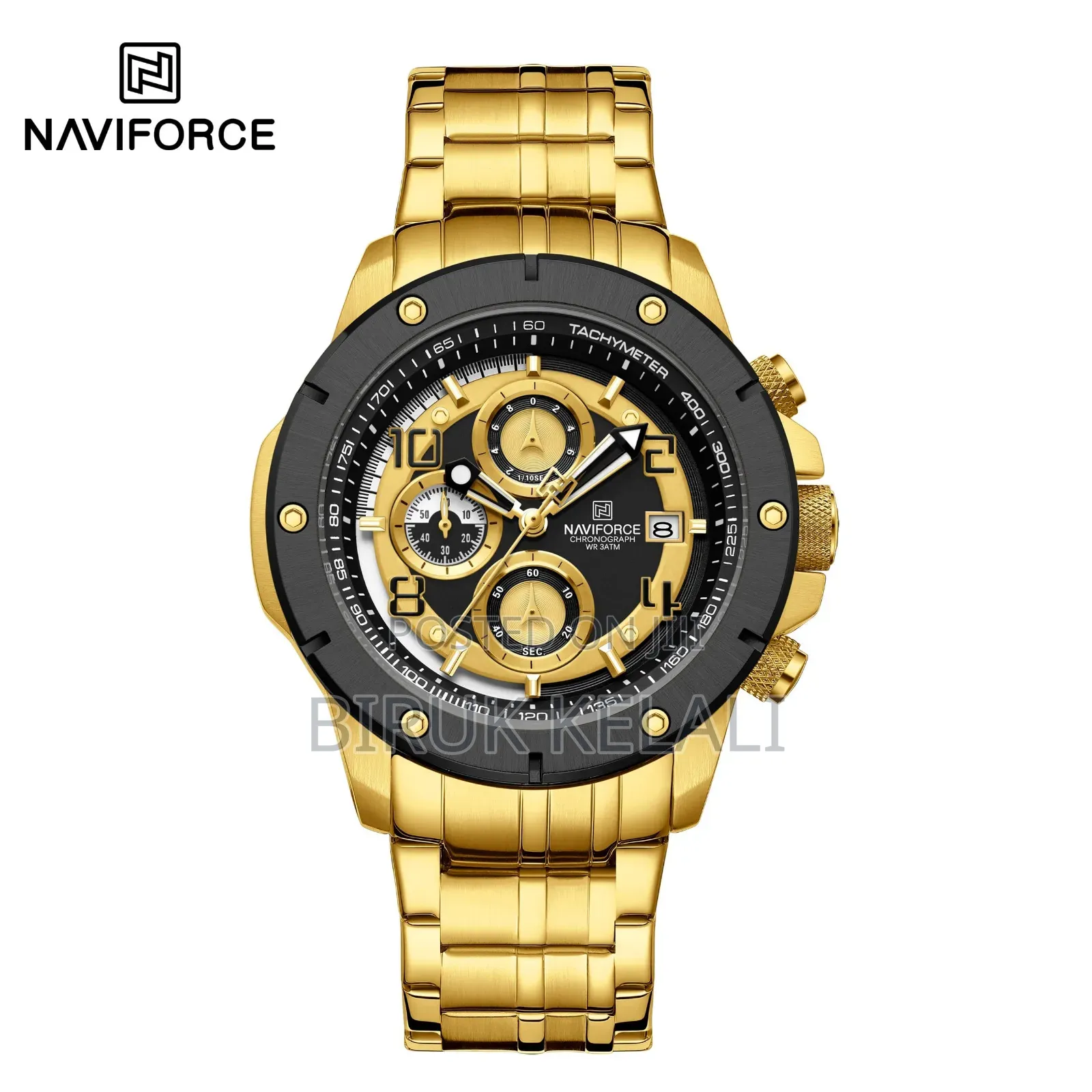 Navi Force Goleen by Black Full Waterproof Watch