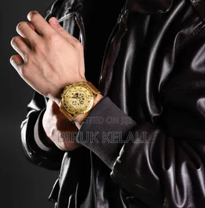 Naviforce Leather Band Unique Watch