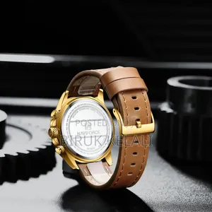 Naviforce Leather Band Unique Watch
