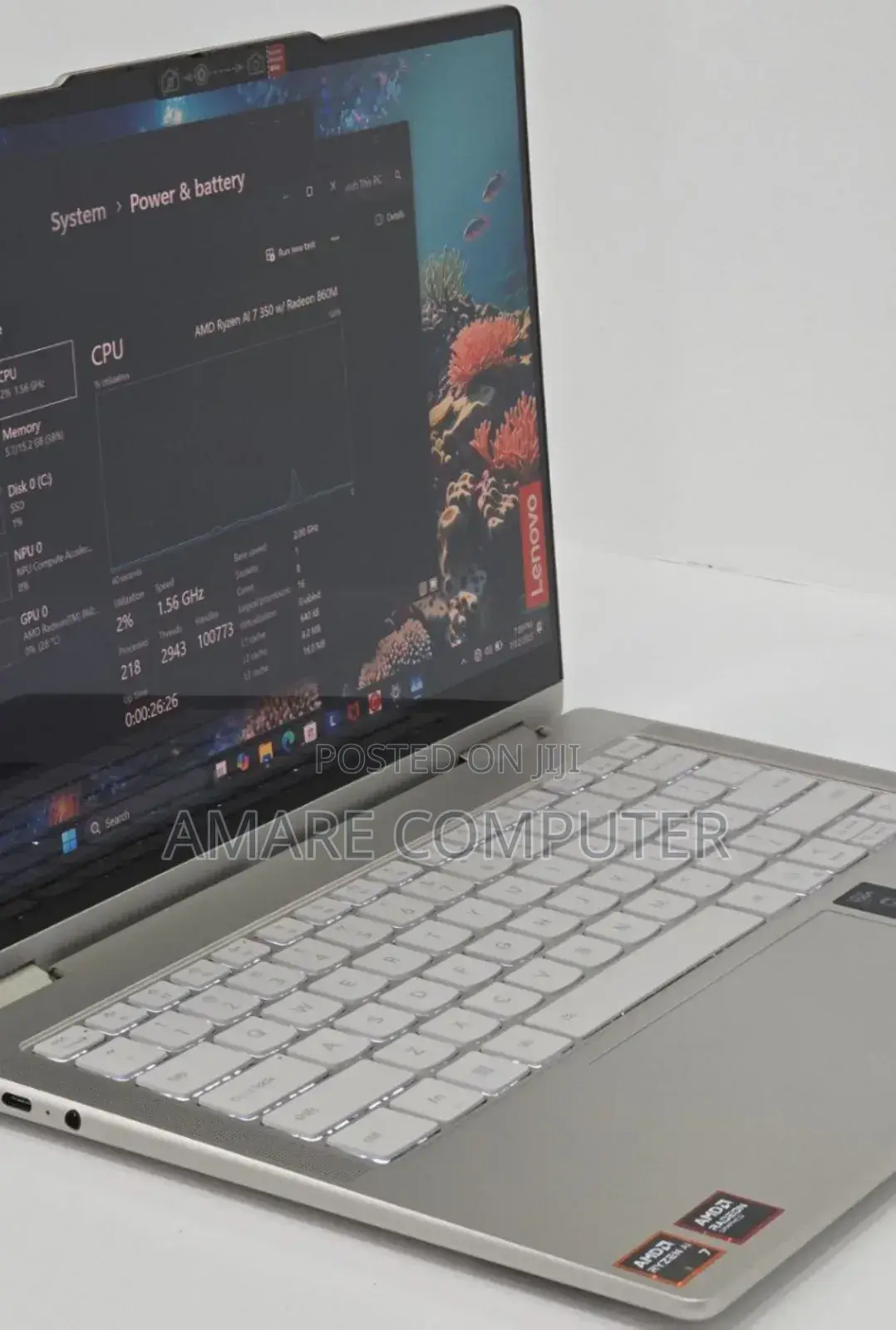 New Laptop Lenovo Yoga 7i 16GB AMD Ryzen 7 SSD 1T