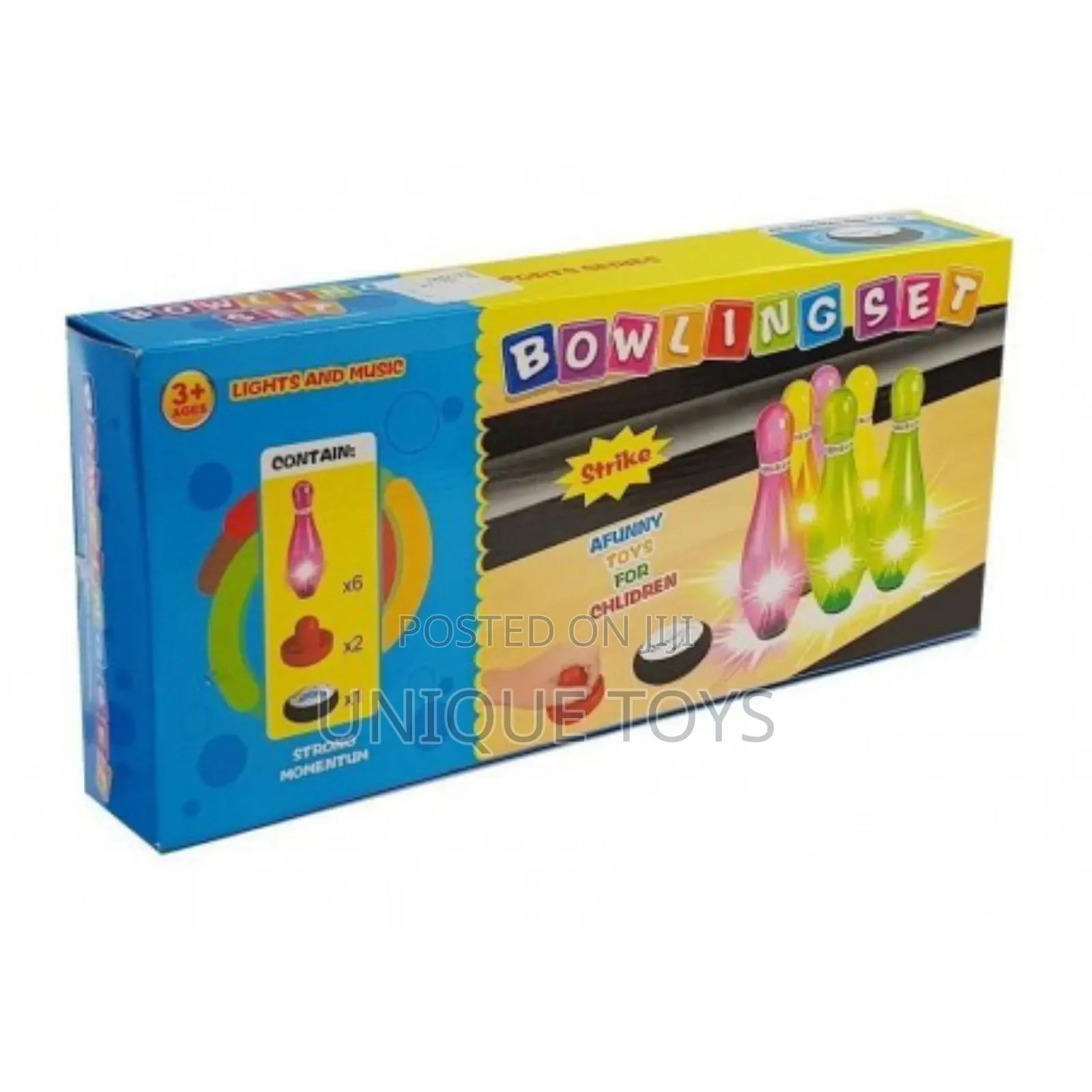 2-in-1 Luminous Bowling Tejo Set With Light Sound