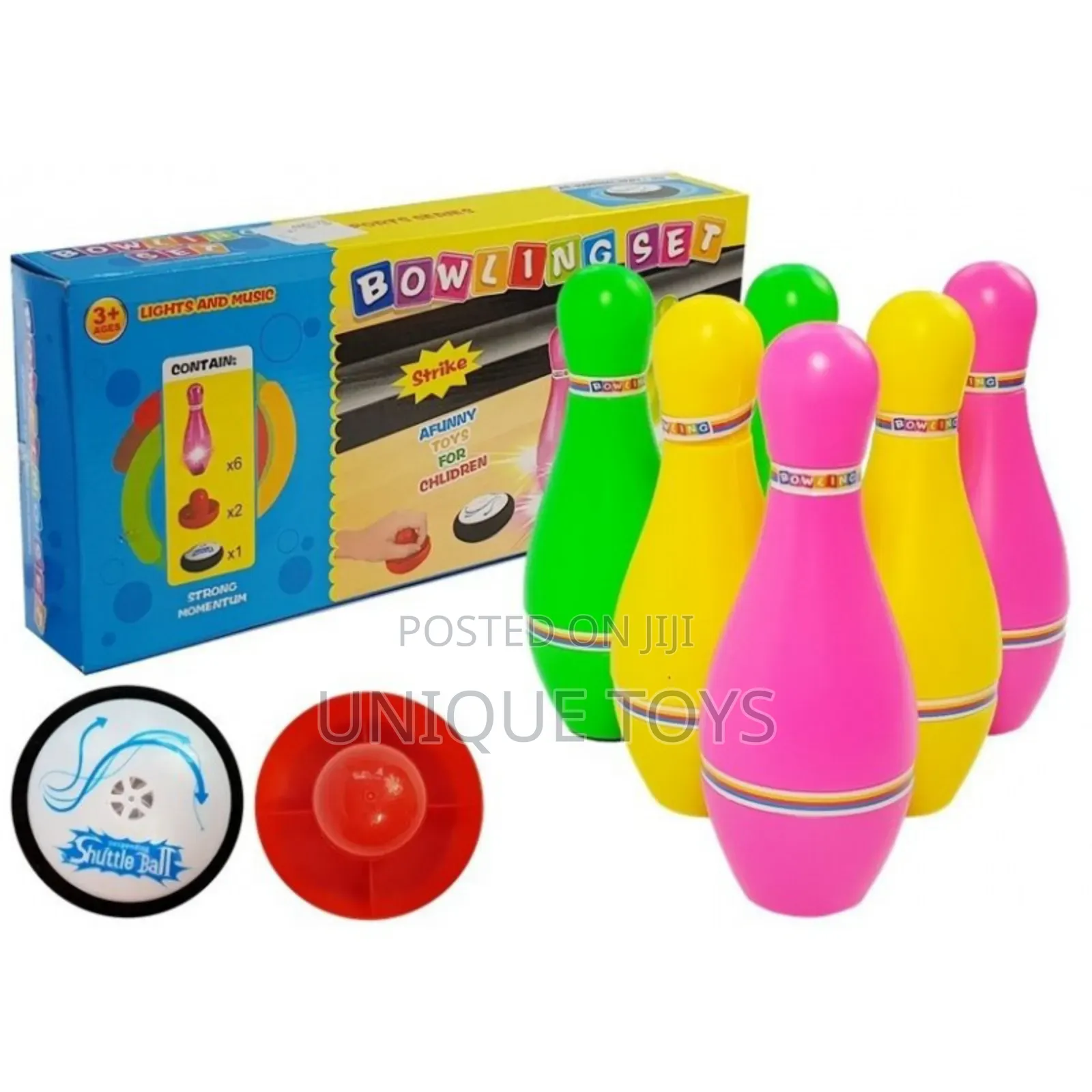  2-in-1 Luminous Bowling Tejo Set With Light Sound