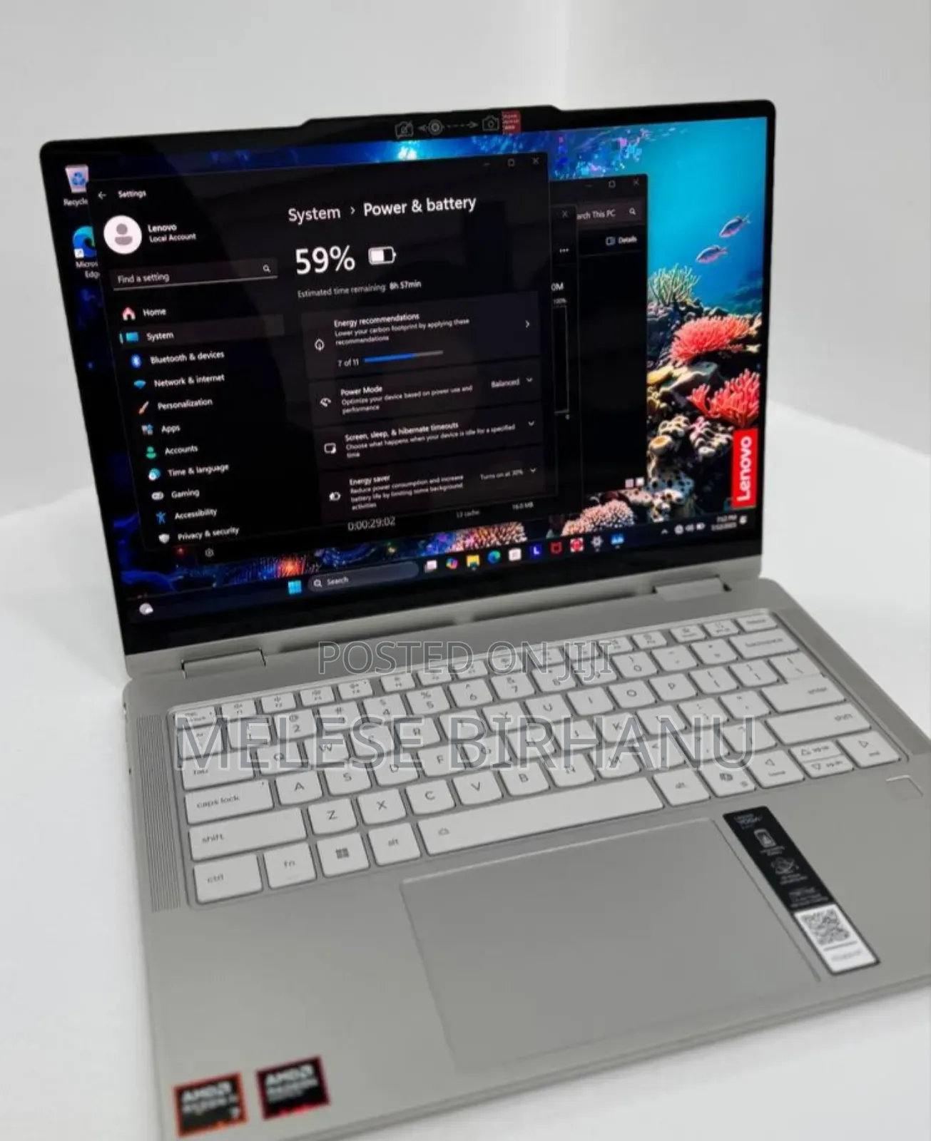 New Laptop Lenovo Yoga 7i 16GB Intel Core I7 SSD 1T