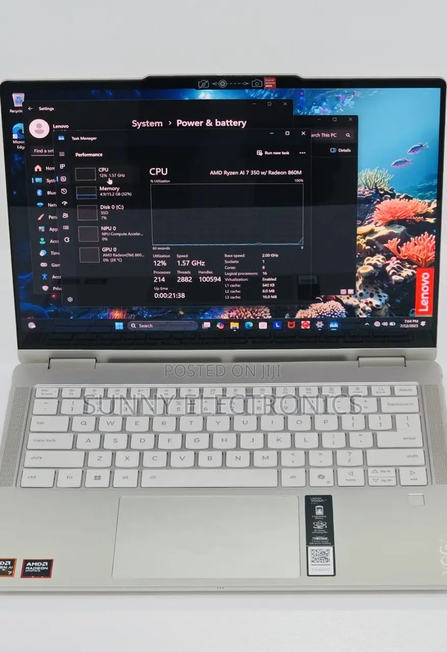 New Laptop Lenovo Yoga 700 16GB AMD Ryzen 7 SSD 1T