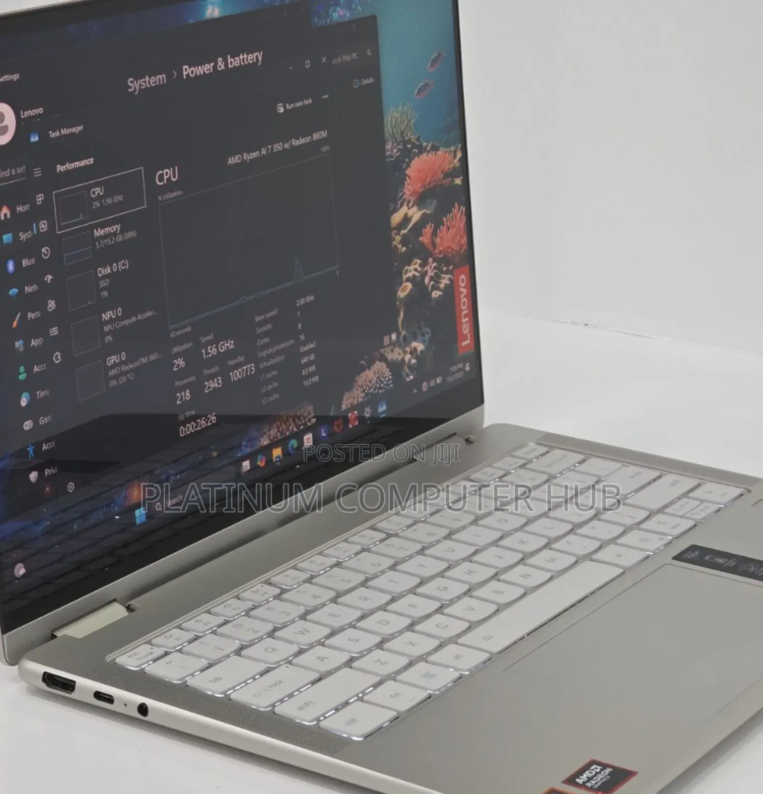 New Laptop Lenovo Yoga 7i 16GB AMD Ryzen 7 SSD 1T